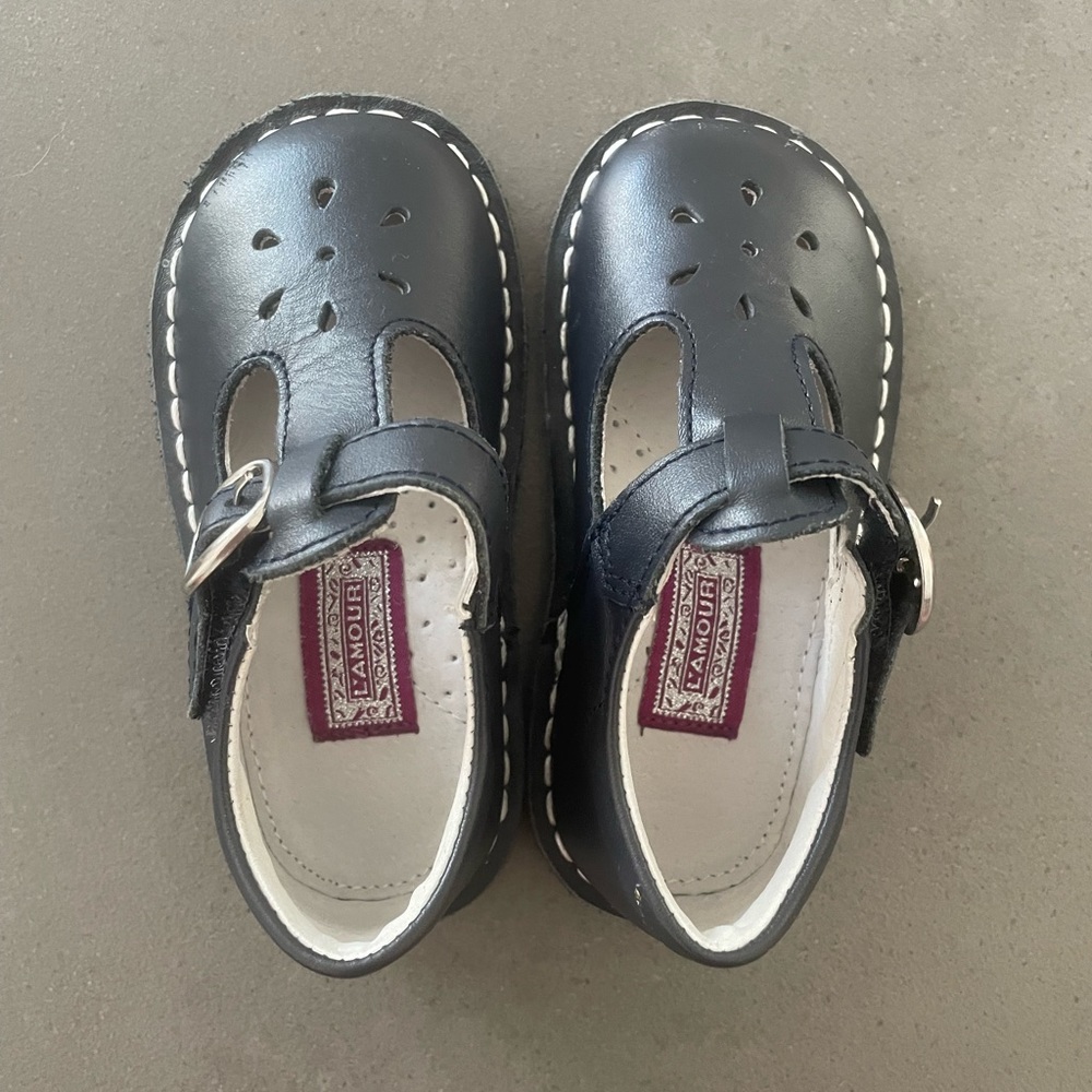 L'Amour leather toddler Mary Janes